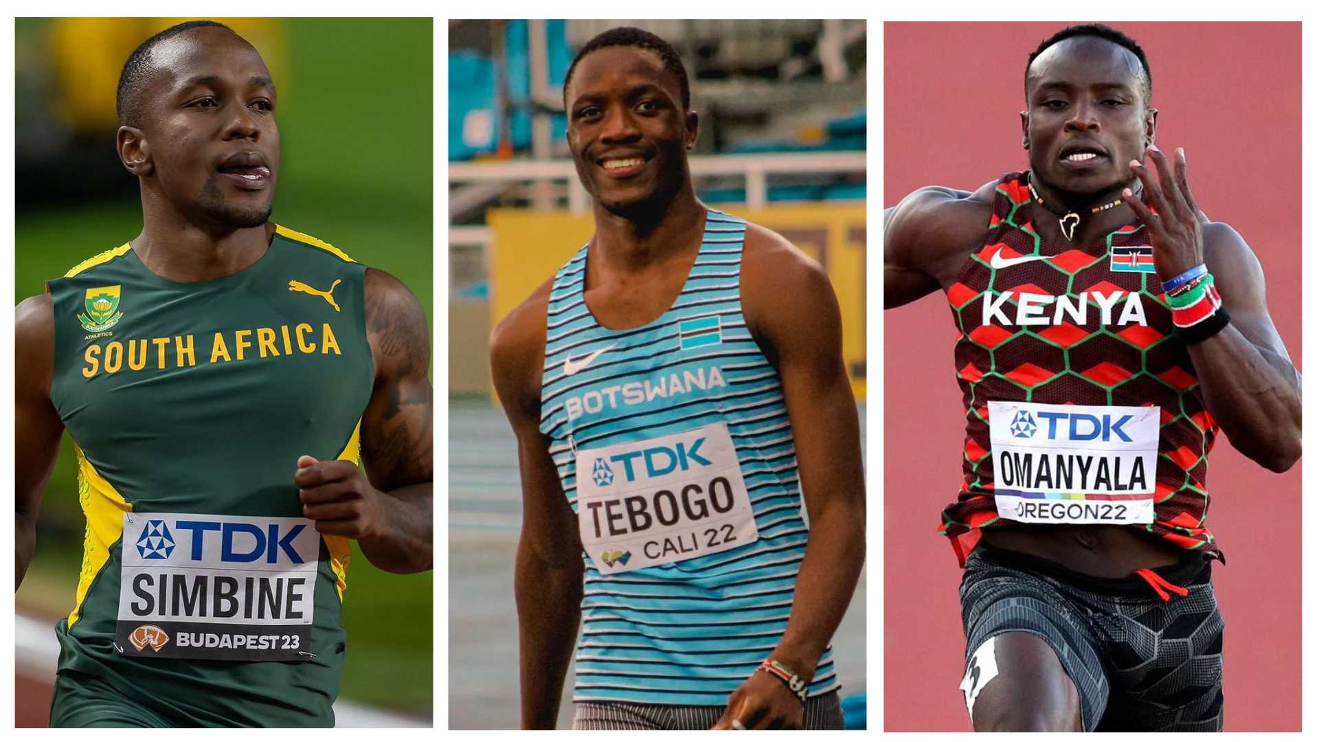 Can Simbine, Tebogo, Omanyala Win Gold?