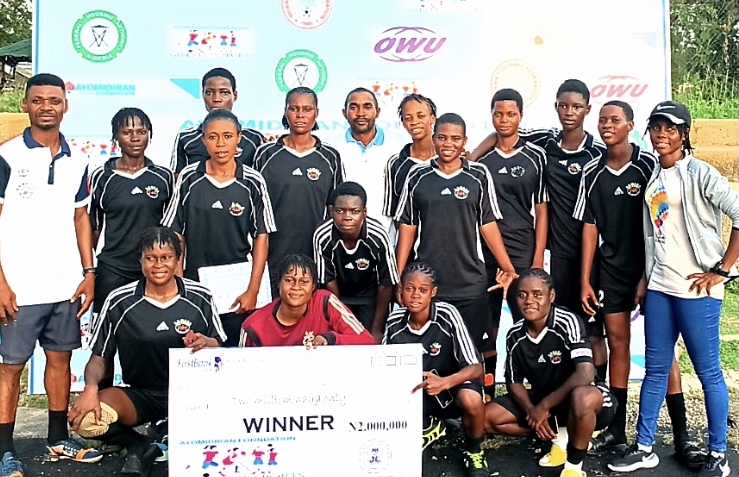 CATS Ladies  crowned Inaugural champions of Girls Play Sports Football Tournament