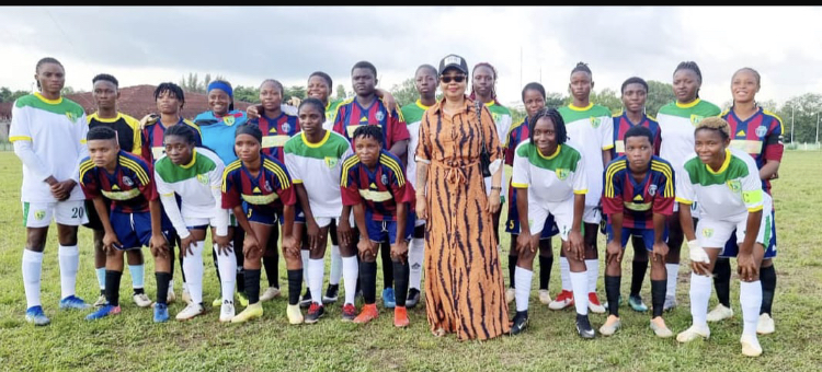 Plateau United Queens and CATS Ladies battle for Inaugural Girls Play Sports Football Tournament title