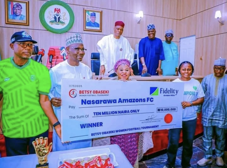 NASARAWA AMAZONS RECEIVES BIG SPLASH FROM GOVERNOR