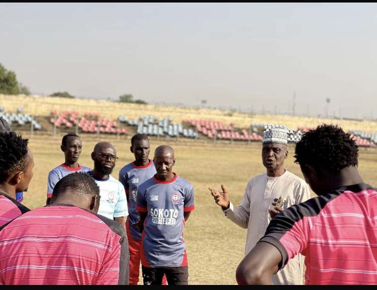 SOKOTO UNITED FC : GENERAL MANAGER VISITS TRAINING GROUND, ASSURES PLAYERS OF IMPROVED WELFARE PACKAGE