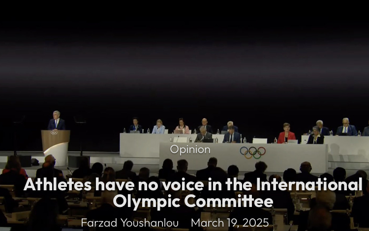 Athletes have no voice in the International Olympic Committee