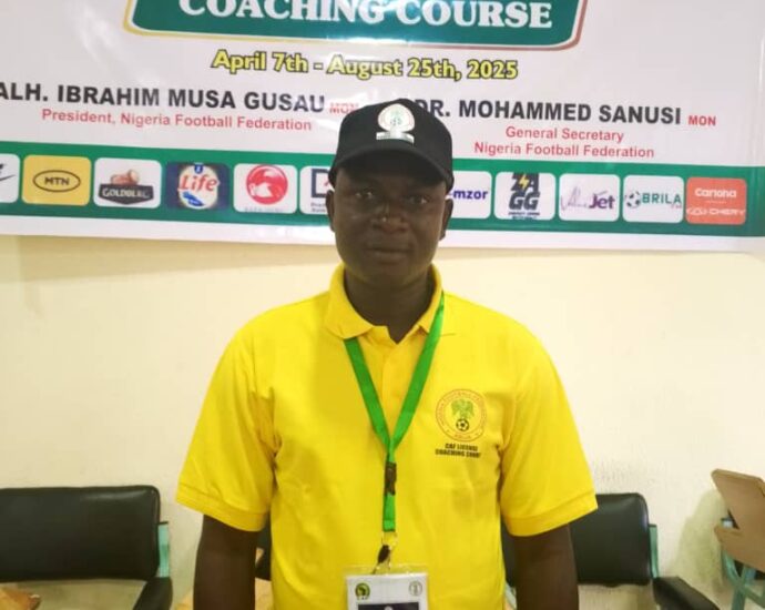 EFCC FC coach Kabiru Sani appreciates support base, as he begins CAF-B License Coaching Course