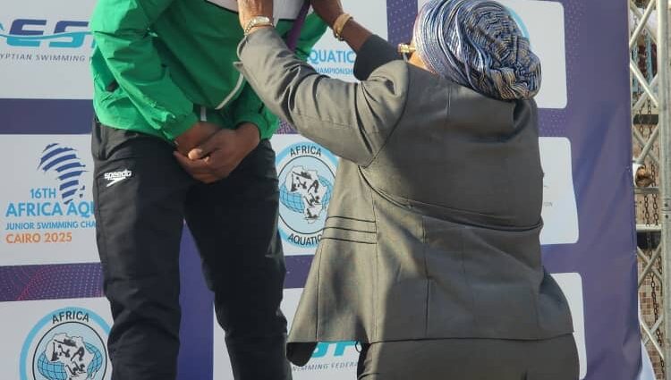 Nigeria shines at Africa juniors swimming championships, with four medals