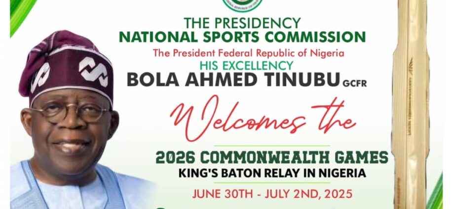 President Bola Tinubu to Receive King’s Baton Relay, as NSC Set Sights on 2026 Commonwealth Games