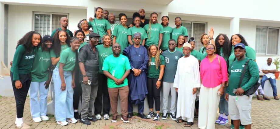 African Champions, Nigeria’s D’Tigress Pay Courtesy Visit to National Sports Commission Leadership