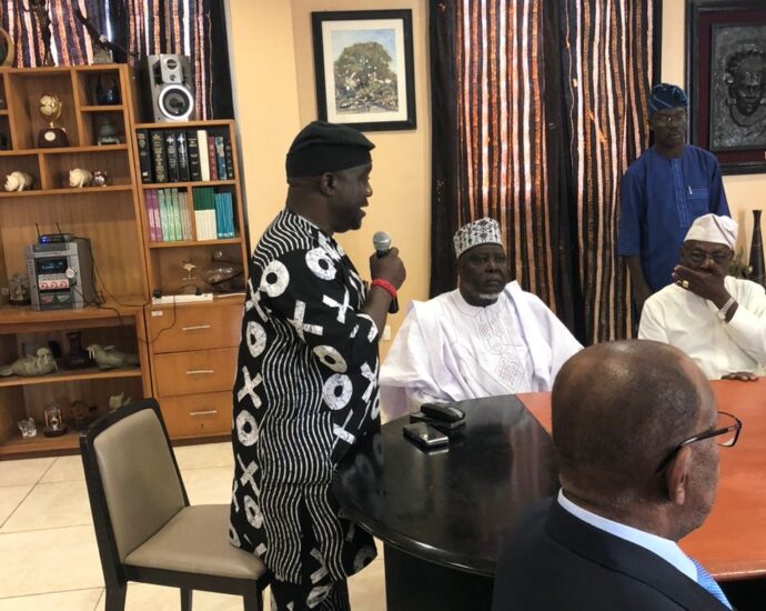NSC DG Hon. Bukola Olopade Leads CAA Delegation on Courtesy Visit to Former President Obasanjo Ahead of U18/U20 Athletics Championship