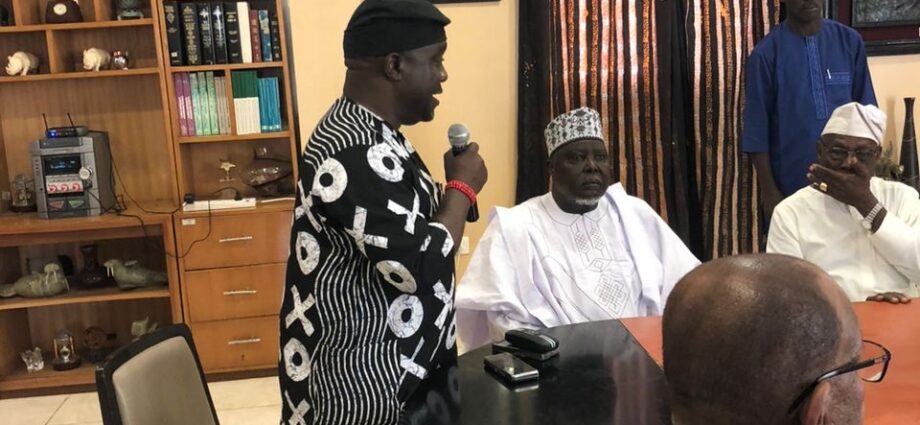 NSC DG Hon. Bukola Olopade Leads CAA Delegation on Courtesy Visit to Former President Obasanjo Ahead of U18/U20 Athletics Championship