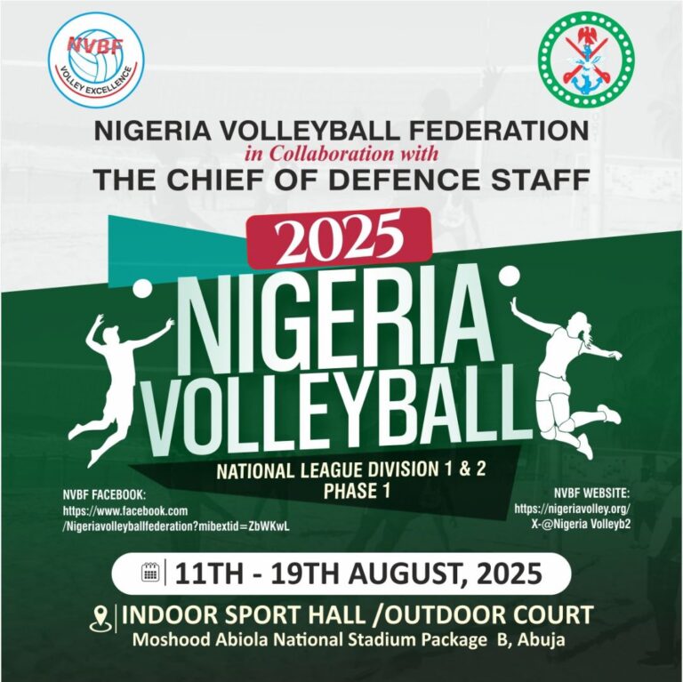 National Volleyball League Division 1 & 2 Phase One serves Off Tuesday in Abuja
