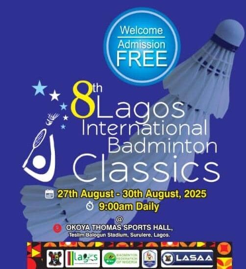 Lagos International Badminton Classic 2025 Set to Thrill on August 27