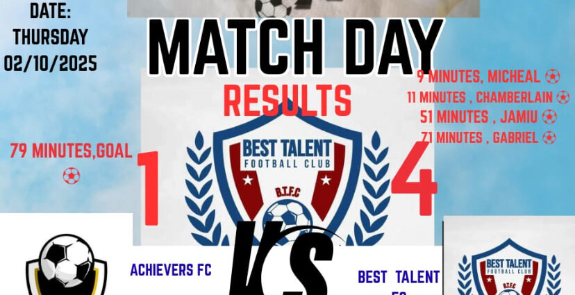 Best Talent Went Ruthless in a 4-1 Win Over Achievers FC
