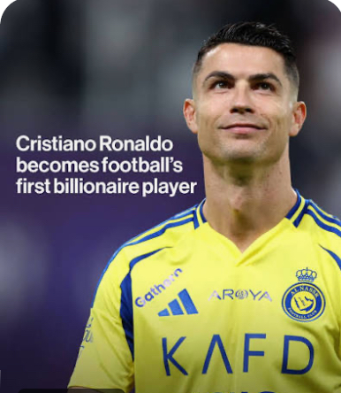 Ronaldo the first billionaire player – Bloomberg