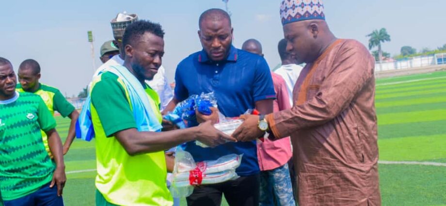Nasarawa United Chairman Presents Clubs Official Jersey to State’s Deputy Governors , Akabe