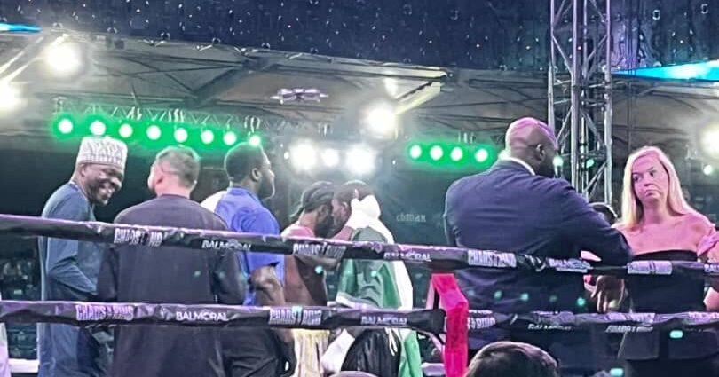 Nigeria Hosts Historic “Chaos in the Ring” Boxing Fight, as ex Commonwealth Champ Azeez, Glanton Dominate