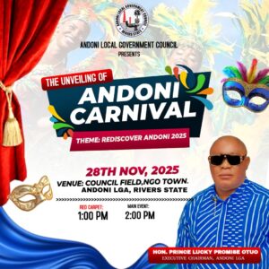 Andoni LGA unveils “2025 Andoni Carnival’ Andoni LGA unveils “2025 Andoni Carnival’