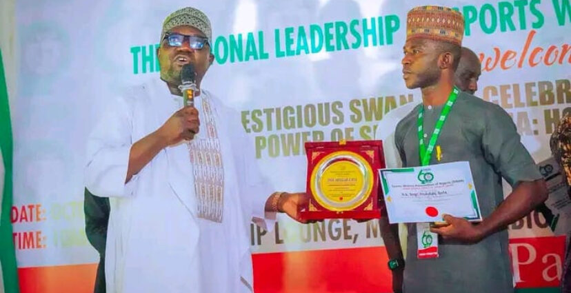Governor  Sule Honoured  With SWAN National Order  Of Sports  Award