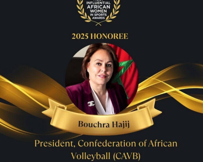 CAVB President tops 2025 list of Africa’s most influential women in sports