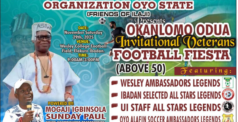 Football Veterans to thrill Dignitaries in Ibadan as Engineer Dotun Sanusi Installed Okanlomo Oodua
