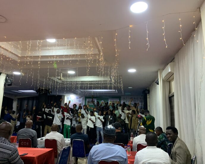 City FC Abuja Players Recite Club Anthem at Maiden End-of-Year Awards Night