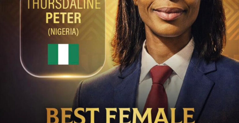 NTF  President Congratulates AFTU Best Female Referee, Thursdaline Peter